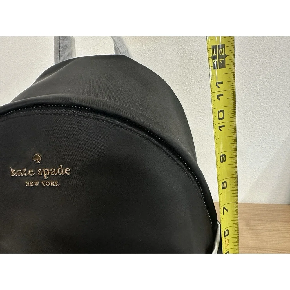 NEW Kate Spade Backpack Nylon Medium Black Chelsea NWT